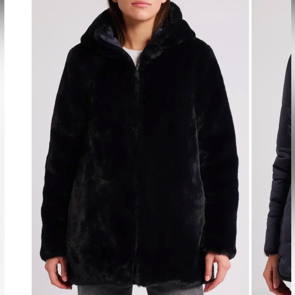 Save The Duck Bridget Reversible Faux Fur Jacket New - Picture 5 of 16